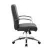 Officesource Studio Collection Mid Back Chair with Chrome Frame 696VBK